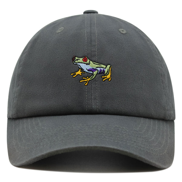 Frog Premium Dad Hat Embroidered Cotton Baseball Cap Funny Green
