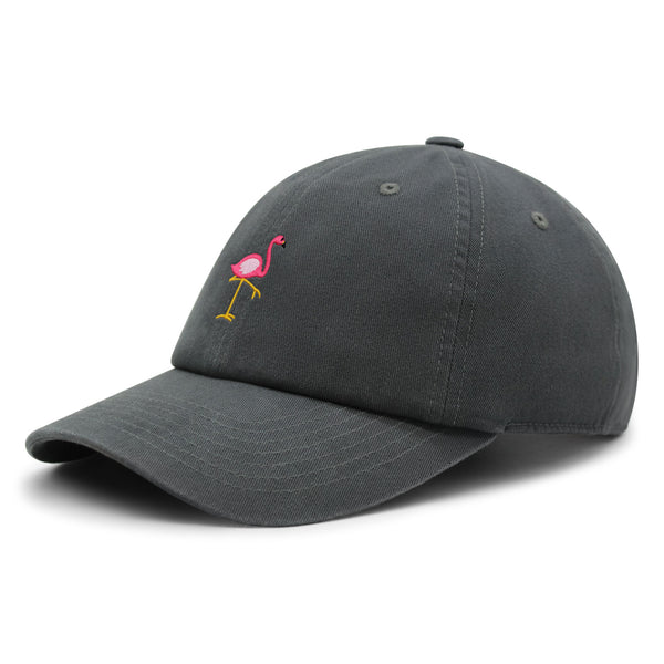 Flamingo Premium Dad Hat Embroidered Baseball Cap Bird Pink