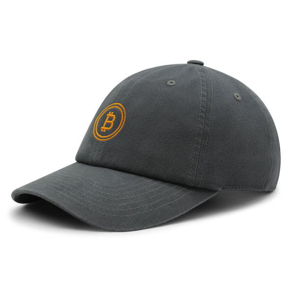 Bitcoin Premium Dad Hat Embroidered Baseball Cap Cryptocurrency