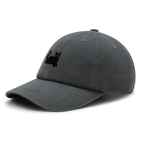 Black Cat Premium Dad Hat Embroidered Baseball Cap Cat Mom