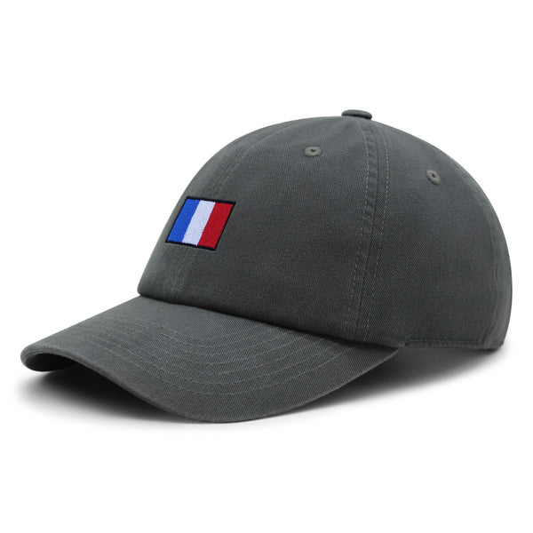 France Flag Premium Dad Hat Embroidered Cotton Baseball Cap Soccer