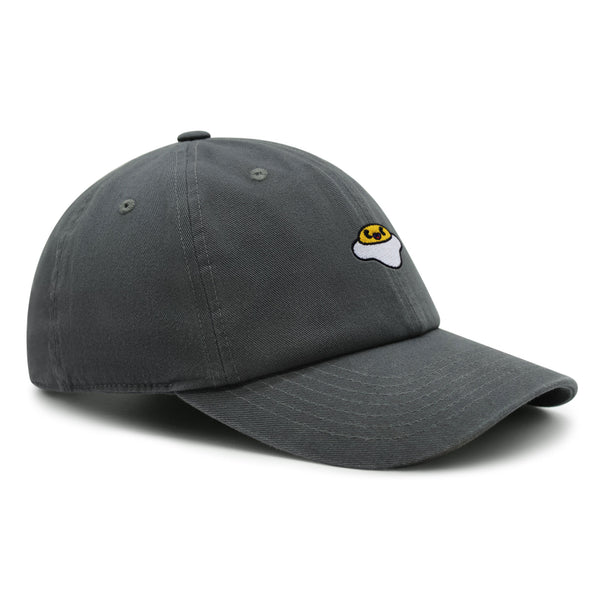 Smiling Egg Premium Dad Hat Embroidered Baseball Cap Sunny Side Up