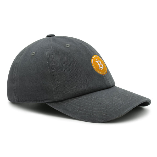 Bitcoin Premium Dad Hat Embroidered Baseball Cap Cryptocurrency Investing