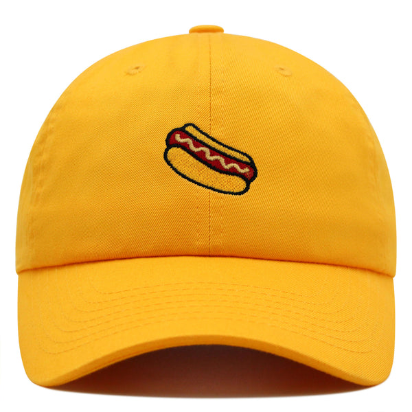 Hotdog Premium Dad Hat Embroidered Baseball Cap Foodie Sausage