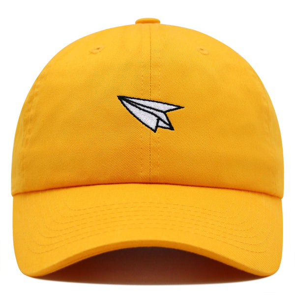 Paper Airplane Premium Dad Hat Embroidered Baseball Cap Plane Sky