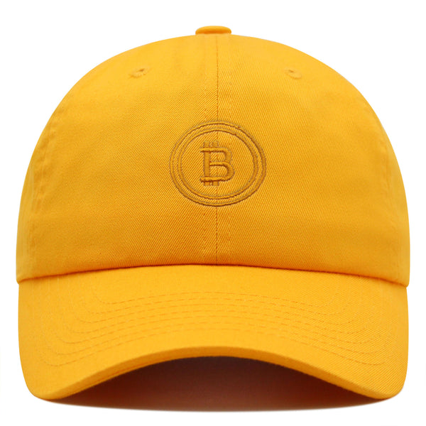 Bitcoin Premium Dad Hat Embroidered Baseball Cap Cryptocurrency