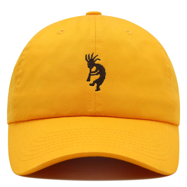 Kokopelli Premium Dad Hat Embroidered Baseball Cap Indian Traditional