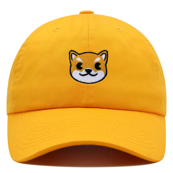 Shiba Premium Dad Hat Embroidered Baseball Cap Dog Puppy