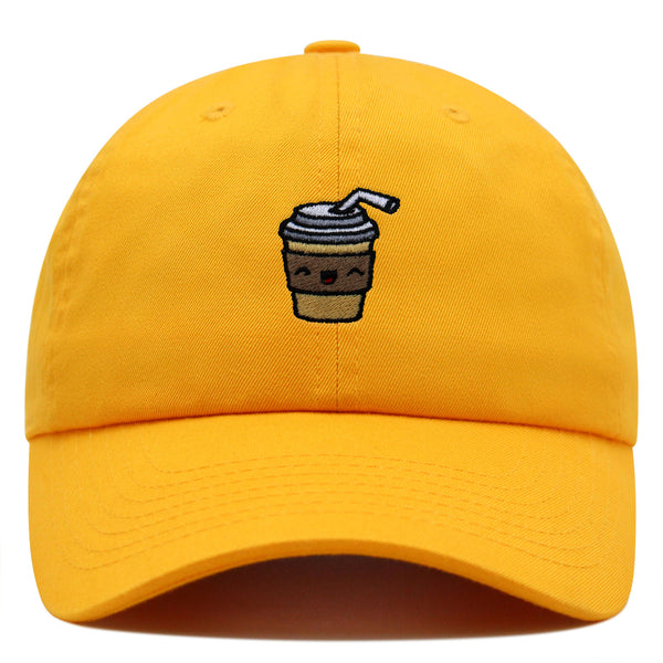 Morning Coffee Premium Dad Hat Embroidered Baseball Cap Latte Americano