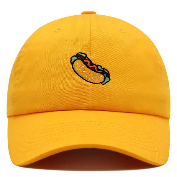 Hot Dog Premium Dad Hat Embroidered Baseball Cap Fast Food