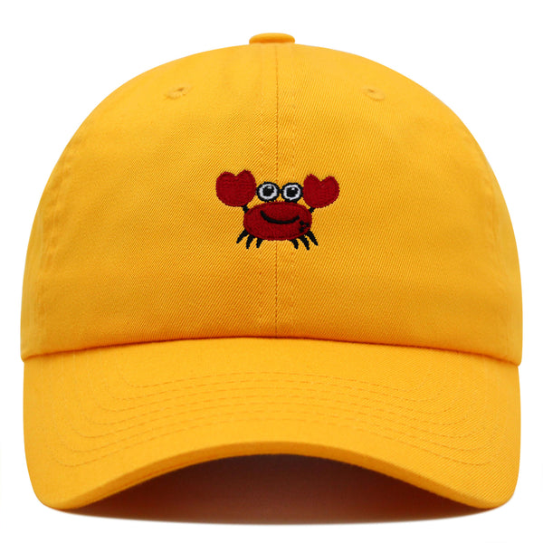 Funny Crab Premium Dad Hat Embroidered Baseball Cap Ocean Sea Fishing