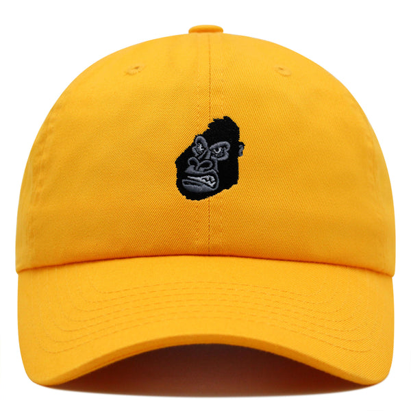 Gorilla Face Premium Dad Hat Embroidered Baseball Cap Zoo Chimpange