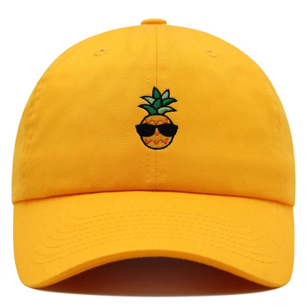 Pineapple Man Premium Dad Hat Embroidered Baseball Cap Sunglasses