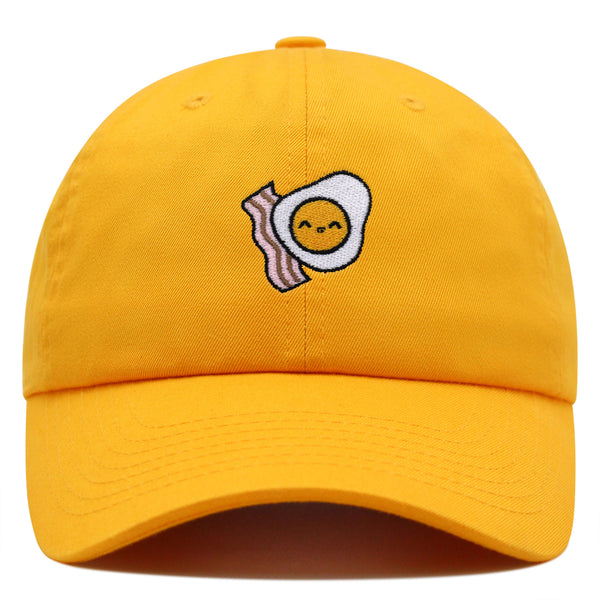 Egg and Bacon Premium Dad Hat Embroidered Baseball Cap Breakfast