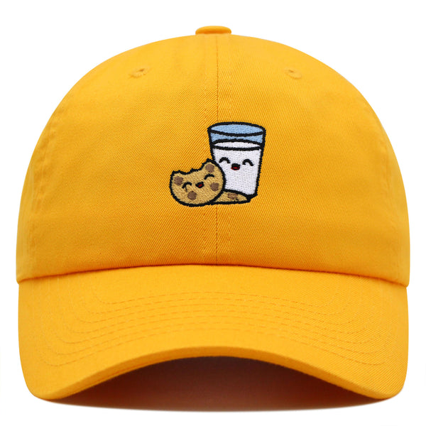 Milk and Cookie Premium Dad Hat Embroidered Baseball Cap Snack