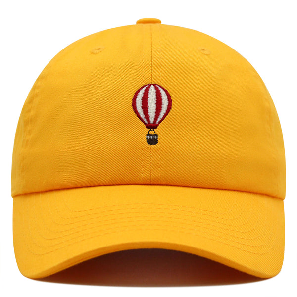 Hot Air Ballon Premium Dad Hat Embroidered Baseball Cap Travel Fly Sky