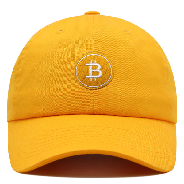 Bitcoin Premium Dad Hat Embroidered Baseball Cap Cryptocurrency Investing