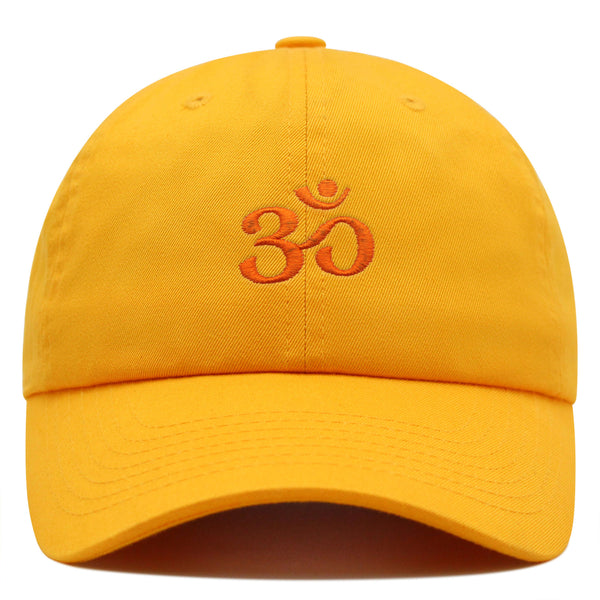 Om Symbol Premium Dad Hat Embroidered Baseball Cap Indian Buddah