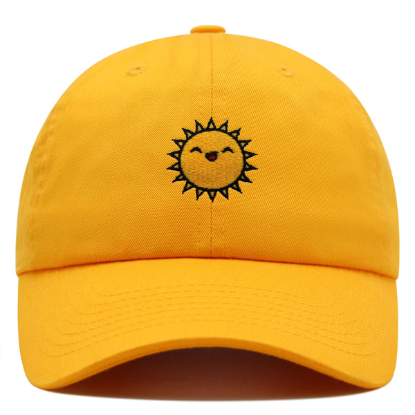 Happy Sun Premium Dad Hat Embroidered Baseball Cap Sunny Summer Morning