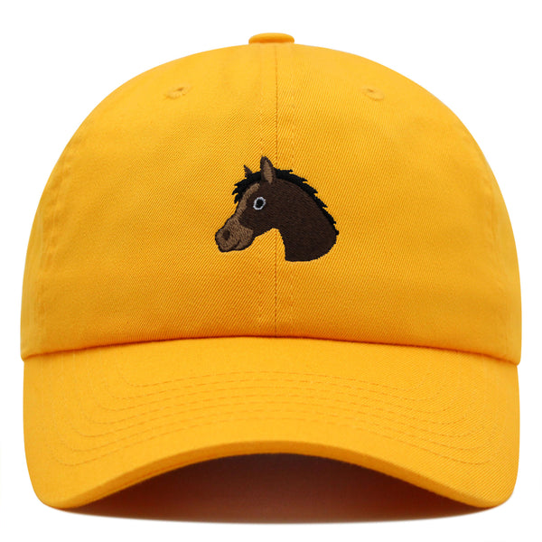 Horse Head Premium Dad Hat Embroidered Baseball Cap Cowboy Zoo