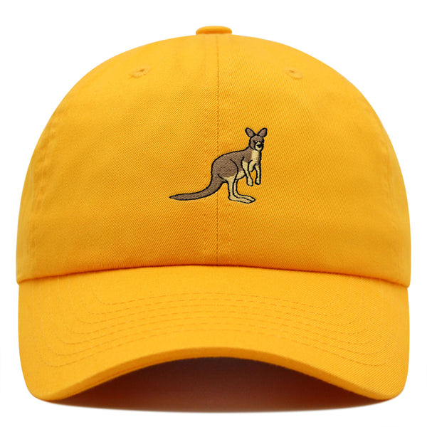 Kangaroo Premium Dad Hat Embroidered Baseball Cap Australia Animal