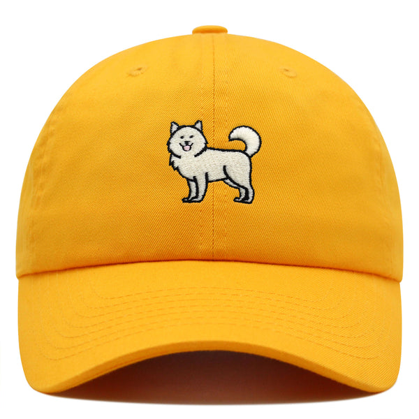 Samoyed Premium Dad Hat Embroidered Baseball Cap Dog Puppy