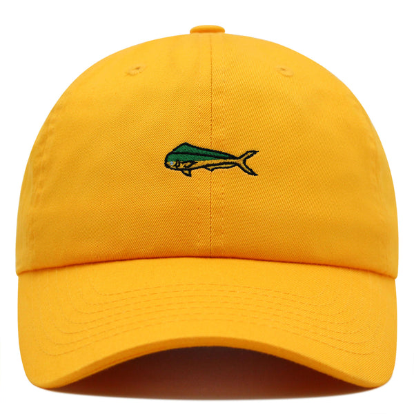 Mahi-Mahi Fish Premium Dad Hat Embroidered Baseball Cap Fishing Ocean