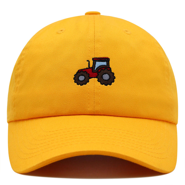 Tractor Premium Dad Hat Embroidered Baseball Cap Construction Farm