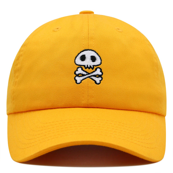 Skull Premium Dad Hat Embroidered Baseball Cap Cute Skull