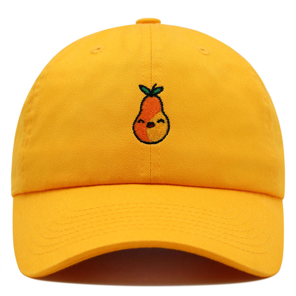 Pear Premium Dad Hat Embroidered Baseball Cap Fruit Vegan Foodie