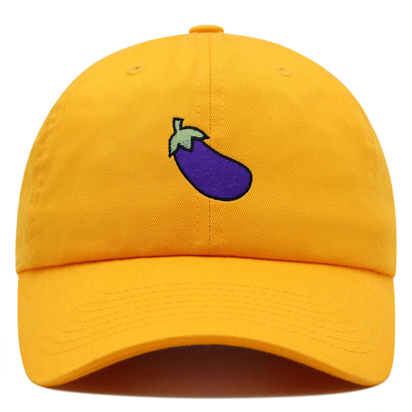 Eggplant Premium Dad Hat Embroidered Baseball Cap Foodie Vegetable