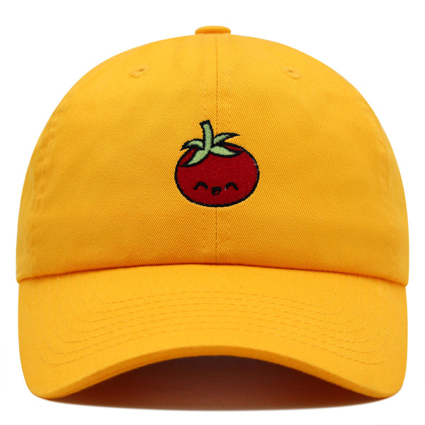 Tomato Premium Dad Hat Embroidered Baseball Cap Vegetable Vegan