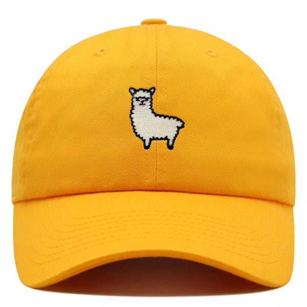 Alpaca Premium Dad Hat Embroidered Baseball Cap Peru Peruvian