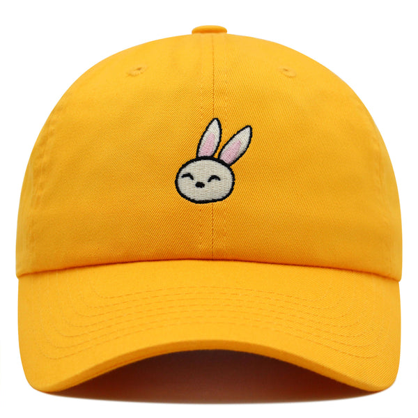 Cute Rabbit Premium Dad Hat Embroidered Baseball Cap Bunny Zoo