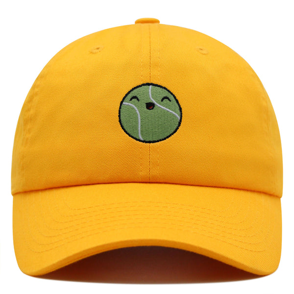 Happy Tennis ball Premium Dad Hat Embroidered Baseball Cap Sports Sharapova