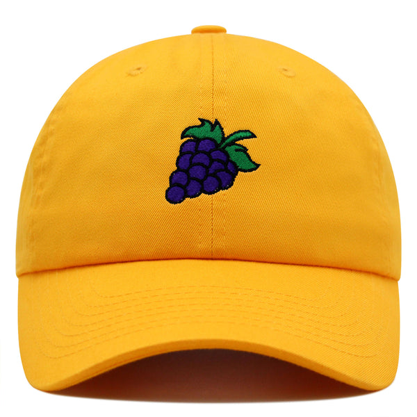 Grape Premium Dad Hat Embroidered Baseball Cap Farm Farmers Vegan