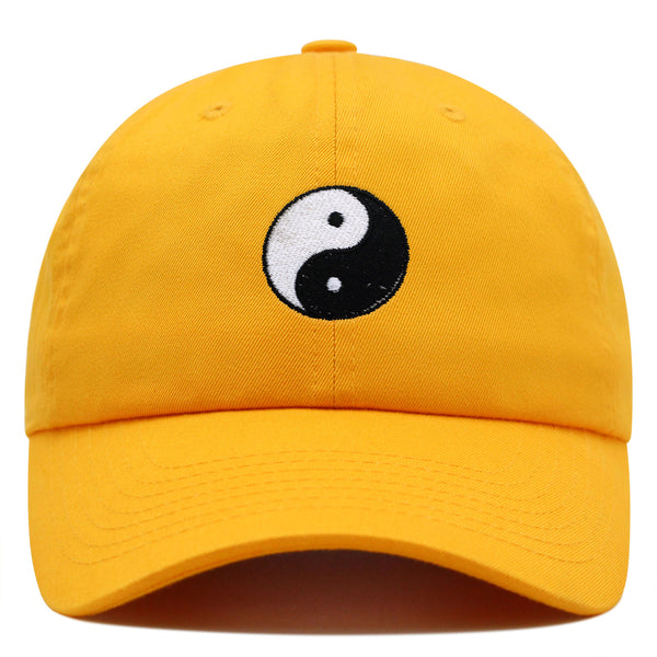 Ying Yang Premium Dad Hat Embroidered Baseball Cap Asian Meditation