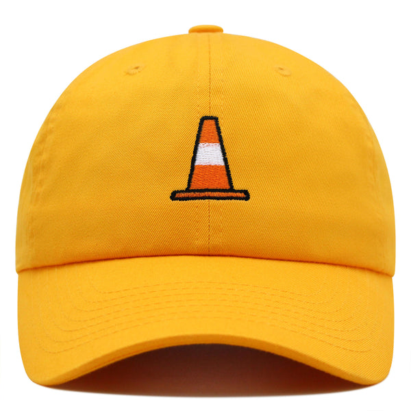 Safety Cone Premium Dad Hat Embroidered Baseball Cap Construction