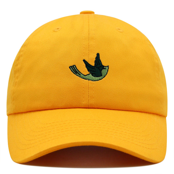 Green Bird Premium Dad Hat Embroidered Baseball Cap Nature Animal