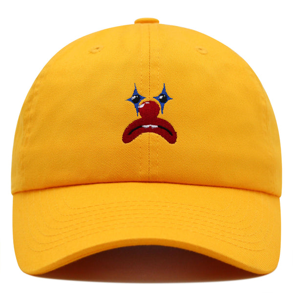 Clown Face Premium Dad Hat Embroidered Baseball Cap Circus Sad