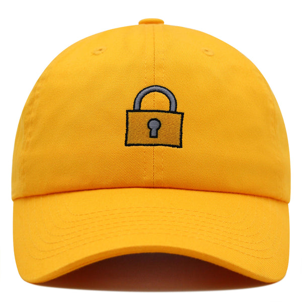 Lock Premium Dad Hat Embroidered Baseball Cap Gate Logo