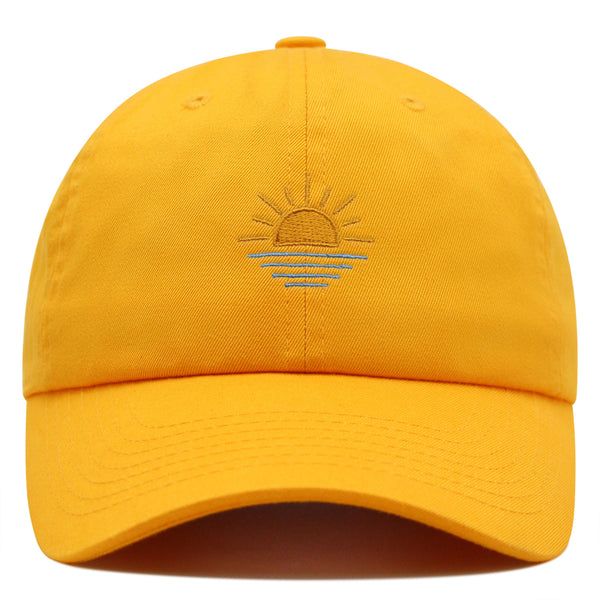 Sun Premium Dad Hat Embroidered Baseball Cap Sunset Sunrise