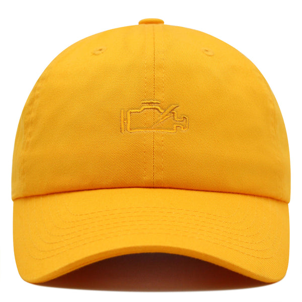 Check Engine Light Premium Dad Hat Embroidered Baseball Cap Car Racer