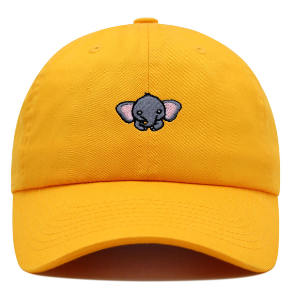 Elephant Premium Dad Hat Embroidered Baseball Cap Wild Cute