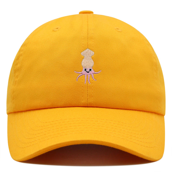 Squid Premium Dad Hat Embroidered Baseball Cap Game Ocean