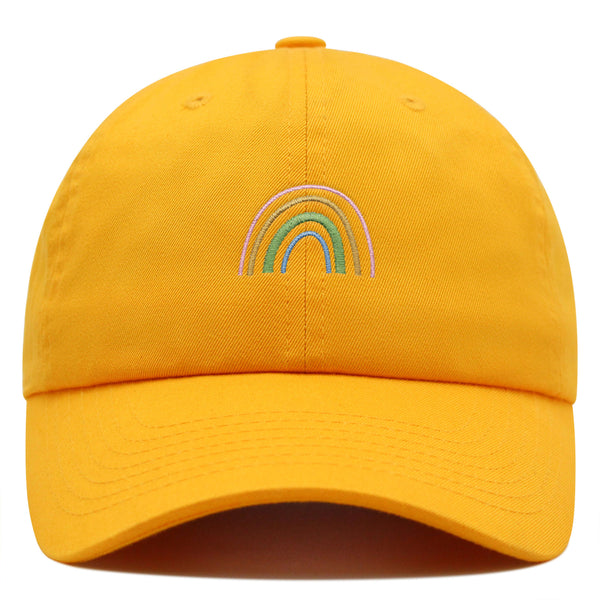 Rainbow Premium Dad Hat Embroidered Baseball Cap Pastel Cute