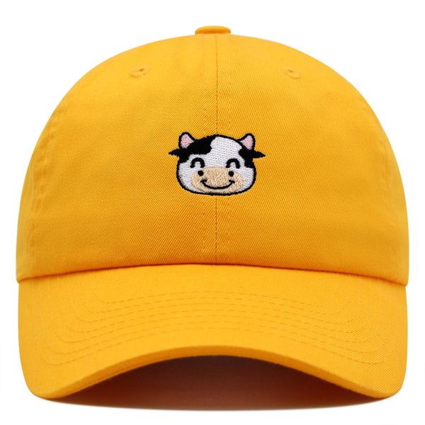 Cow Premium Dad Hat Embroidered Baseball Cap Milk Animal