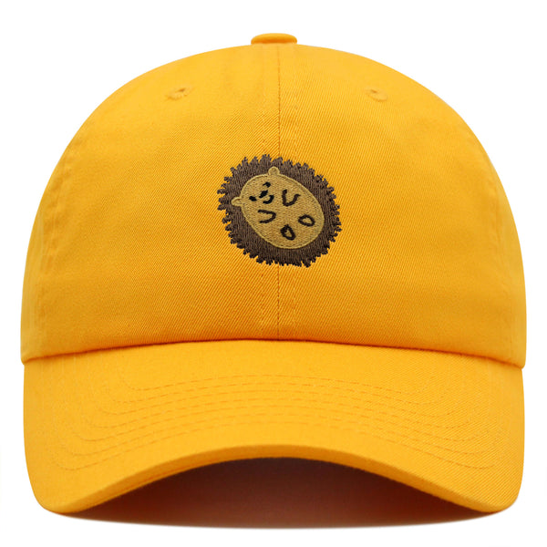 Hedgehog Premium Dad Hat Embroidered Baseball Cap Animal Cute