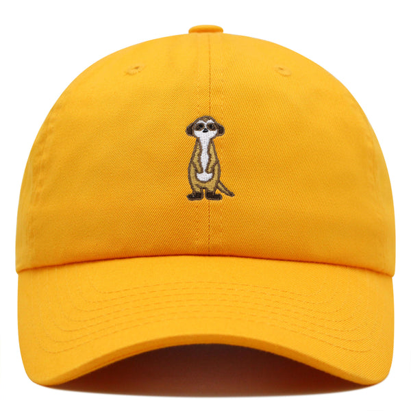 Meerkat Premium Dad Hat Embroidered Baseball Cap Lion Observer