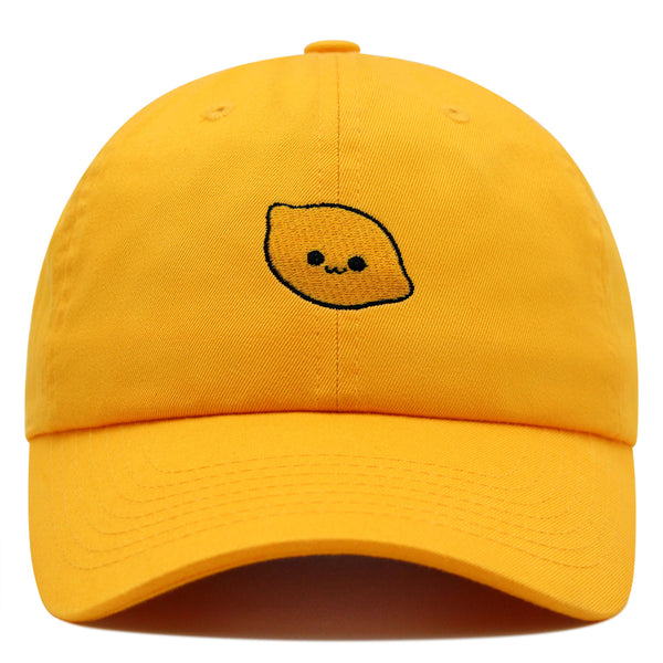 Lemon Premium Dad Hat Embroidered Baseball Cap Citrus Lime